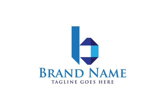 3D B Letter Logo