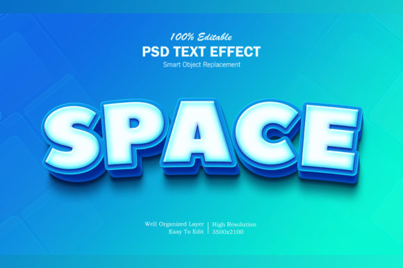 3D Blue and White Text Effect: Elevate Your Design Workflow