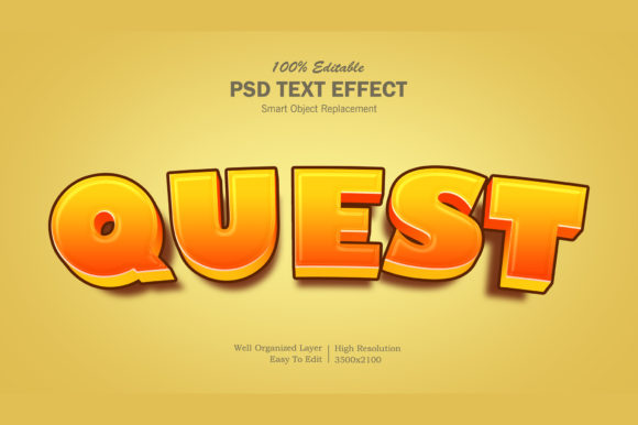 3D Cartoon Style Photoshop Text Effect