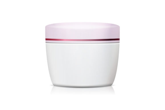 3D Clean Cosmetic Jar Vector Mock-Up