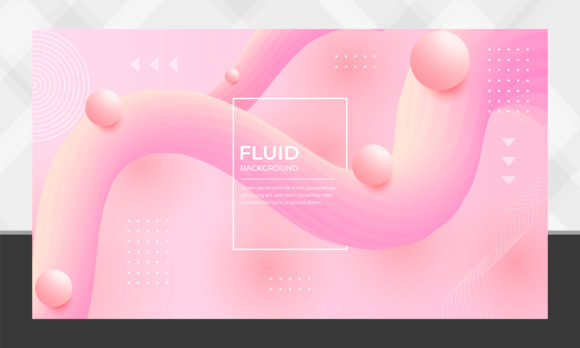 3D Flow Shape Fluid Wave Background