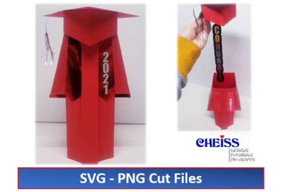 3D Graduation Gift Box Gown and Cap