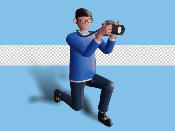 3d Illustration of a Character Photograp