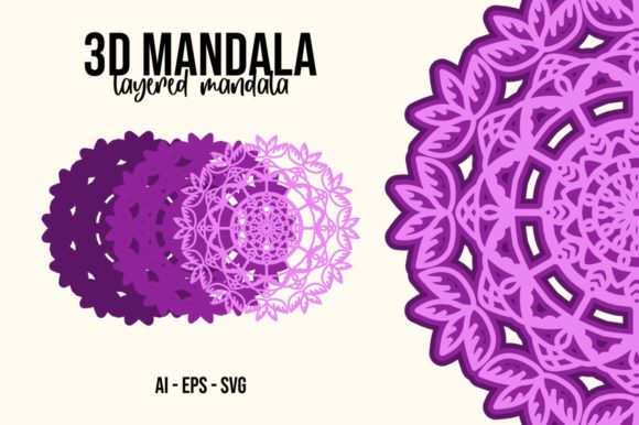 3D Mandala Flower