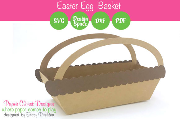 Easter or Spring 3D Basket
