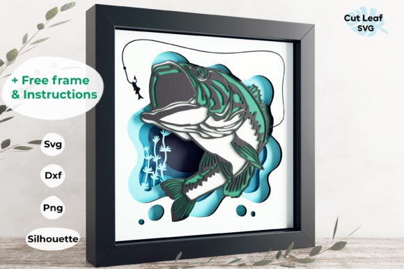 The Art of Depth: Transforming Digital Cuts into 3D Fishing Shadow Boxes