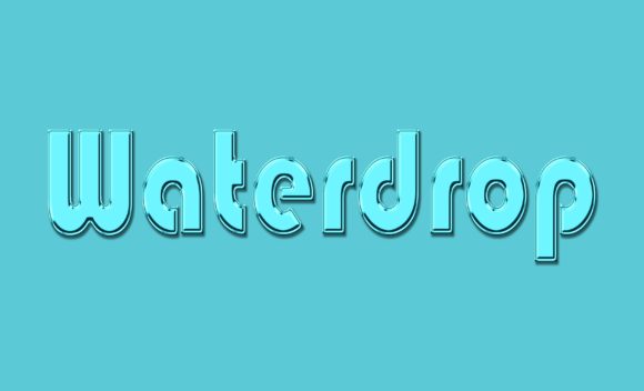Waterdrop Water Dew Style 3d Text Effect: A Creative Solution for Dynamic Typography